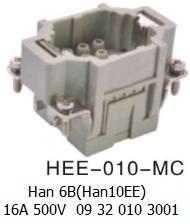 HEE-010-M-H6B Han 6B(Han10EE) 16A 500V  09 32 010 3001 crimp 10pin-male-OUKERUI-SMICO-Harting-Heavy-duty-connector.jpg